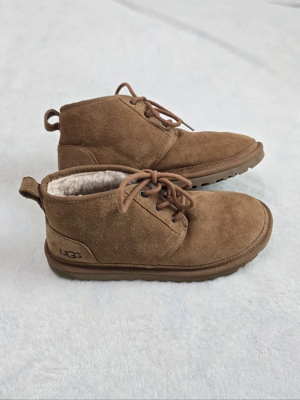 Men's UGG Boots Neumel Chukka Chesnut Brown Suede Ankle Leather Shoes Size 9